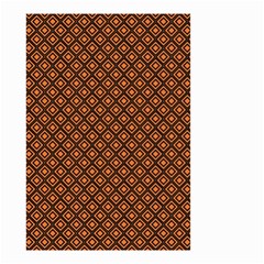 Halloween Palette Plaids Orange, Black Geometric  Small Garden Flag (Two Sides)