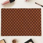 Halloween Palette Plaids Orange, Black Geometric  Cosmetic Bag (XXL) Front