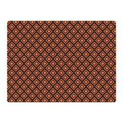 Halloween Palette Plaids Orange, Black Geometric  Double Sided Flano Blanket (mini)  by ConteMonfrey