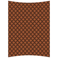 Halloween Palette Plaids Orange, Black Geometric  Back Support Cushion