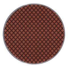 Halloween Palette Plaids Orange, Black Geometric  Wireless Charger by ConteMonfrey