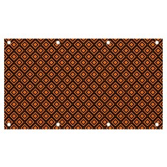 Halloween Palette Plaids Orange, Black Geometric  Banner And Sign 7  X 4  by ConteMonfrey