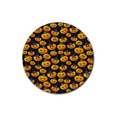 Jack O Lantern  Rubber Coaster (round) by ConteMonfrey