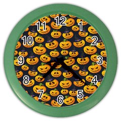 Jack O Lantern  Color Wall Clock by ConteMonfrey