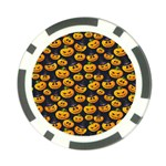 Jack O Lantern  Poker Chip Card Guard Front