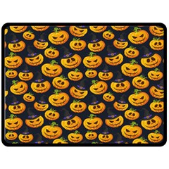 Jack O Lantern  Fleece Blanket (large)  by ConteMonfrey