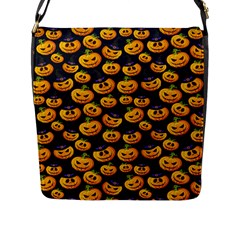 Jack O Lantern  Flap Closure Messenger Bag (l) by ConteMonfrey