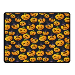 Jack O Lantern  Double Sided Fleece Blanket (small)  by ConteMonfrey