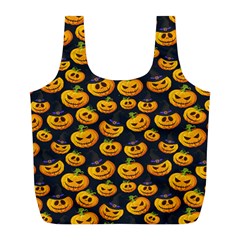 Jack O Lantern  Full Print Recycle Bag (l) by ConteMonfrey