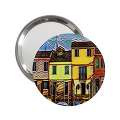 Colorful Venice Homes 2 25  Handbag Mirrors by ConteMonfrey