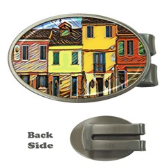 Colorful Venice Homes Money Clips (oval)  by ConteMonfrey