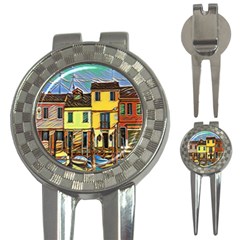 Colorful Venice Homes 3-in-1 Golf Divots by ConteMonfrey