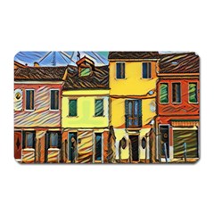 Colorful Venice Homes Magnet (rectangular) by ConteMonfrey