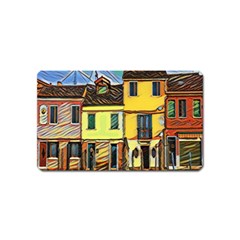 Colorful Venice Homes Magnet (name Card) by ConteMonfrey