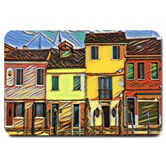 Colorful Venice Homes Large Doormat  by ConteMonfrey