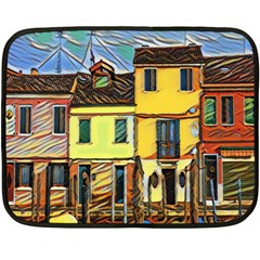 Colorful Venice Homes Fleece Blanket (mini) by ConteMonfrey