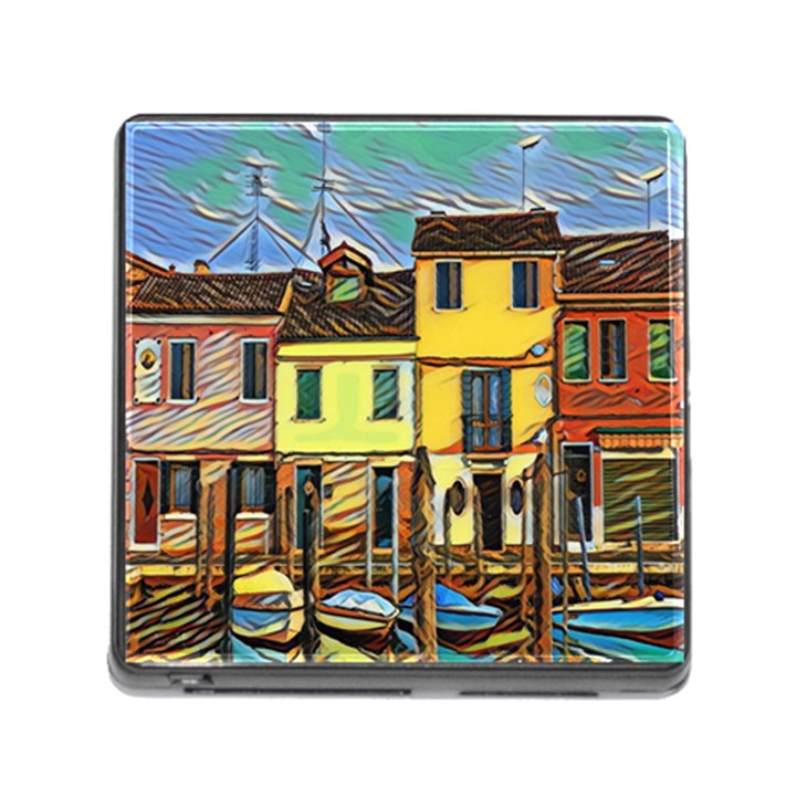 Colorful Venice Homes Memory Card Reader (Square 5 Slot)