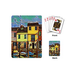 Colorful Venice Homes Playing Cards Single Design (mini) by ConteMonfrey