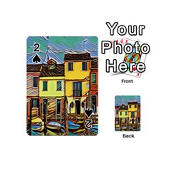 Colorful Venice Homes Playing Cards 54 Designs (mini) by ConteMonfrey