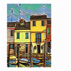 Colorful Venice Homes Small Garden Flag (two Sides) by ConteMonfrey