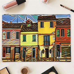 Colorful Venice Homes Cosmetic Bag (xxl) by ConteMonfrey