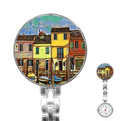 Colorful Venice Homes Stainless Steel Nurses Watch by ConteMonfrey