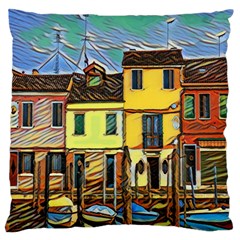 Colorful Venice Homes Standard Flano Cushion Case (one Side) by ConteMonfrey