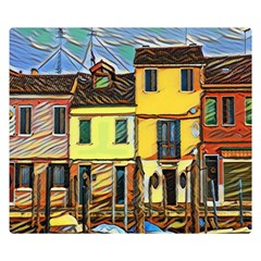 Colorful Venice Homes Double Sided Flano Blanket (small)  by ConteMonfrey