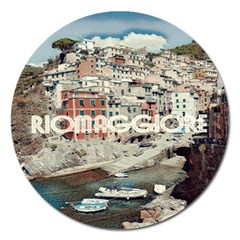 Riomaggiore - Italy Vintage Magnet 5  (round) by ConteMonfrey