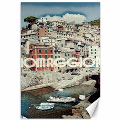 Riomaggiore - Italy Vintage Canvas 12  X 18  by ConteMonfrey