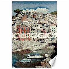 Riomaggiore - Italy Vintage Canvas 24  X 36  by ConteMonfrey