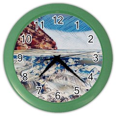 Fishes In Lake Garda Color Wall Clock by ConteMonfrey