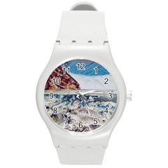 Fishes In Lake Garda Round Plastic Sport Watch (m) by ConteMonfrey