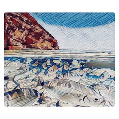 Fishes In Lake Garda Double Sided Flano Blanket (small)  by ConteMonfrey