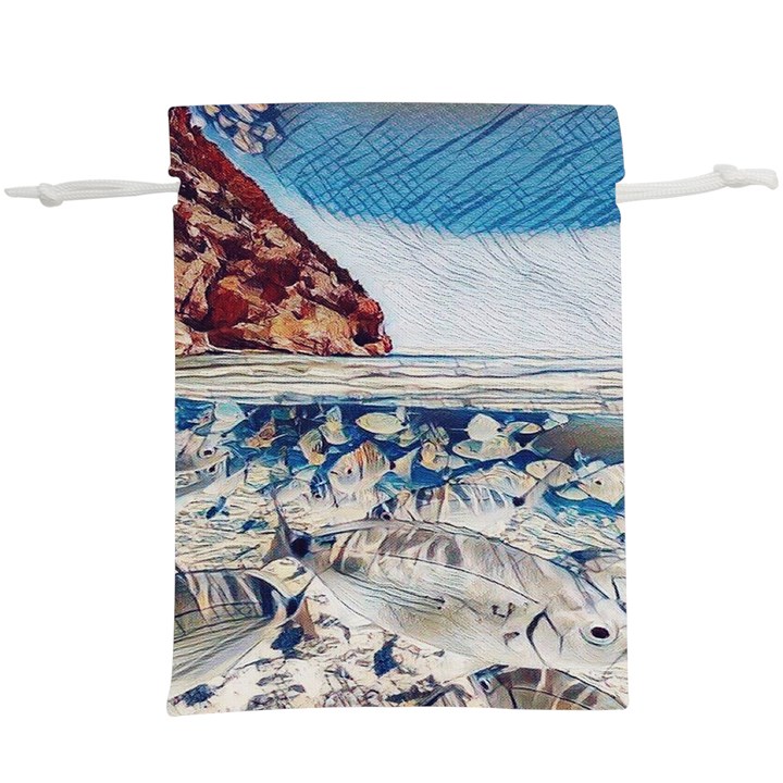 Fishes In Lake Garda  Lightweight Drawstring Pouch (XL)