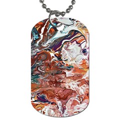 Summer Arabesque Dog Tag (one Side) by kaleidomarblingart