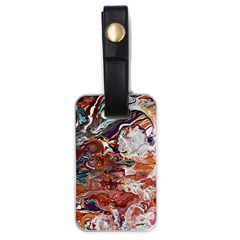 Summer Arabesque Luggage Tag (one Side) by kaleidomarblingart