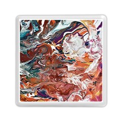 Summer Arabesque Memory Card Reader (square) by kaleidomarblingart