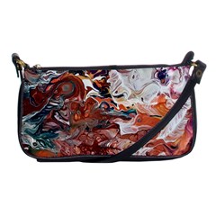 Summer Arabesque Shoulder Clutch Bag by kaleidomarblingart