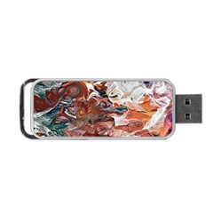 Summer Arabesque Portable Usb Flash (one Side) by kaleidomarblingart