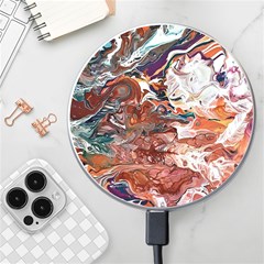 Summer Arabesque Wireless Charger by kaleidomarblingart