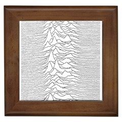 Joy Division Unknown Pleasures Framed Tile by Jancukart