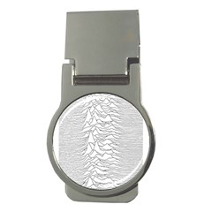 Joy Division Unknown Pleasures Money Clips (round)  by Jancukart