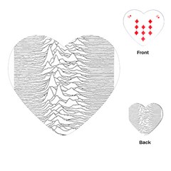 Joy Division Unknown Pleasures Playing Cards Single Design (heart)