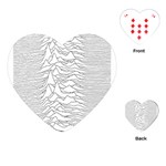 Joy Division Unknown Pleasures Playing Cards Single Design (Heart) Front