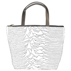 Joy Division Unknown Pleasures Bucket Bag by Jancukart