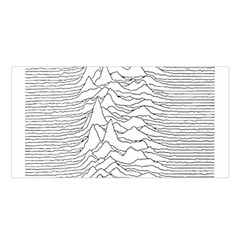 Joy Division Unknown Pleasures Satin Shawl 45  X 80  by Jancukart