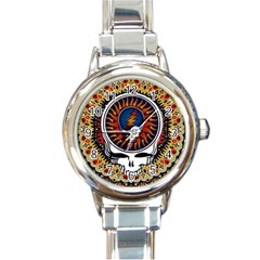 Grateful Dead Round Italian Charm Watch