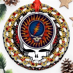 Grateful Dead Ornament (round Filigree)