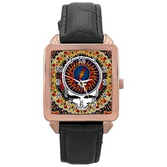 Grateful Dead Rose Gold Leather Watch 